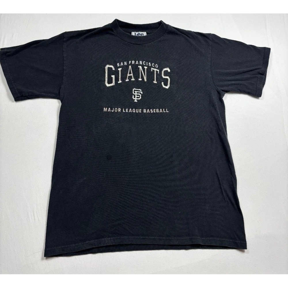 Lee Sport San Francisco Giants MLB T Shirt Black Men's Medium Cotton